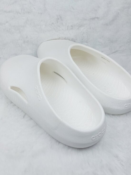 Crocs Men\'s Ice White Mellow Recovery Comfort Slip-On Clogs Size 12 main image 5